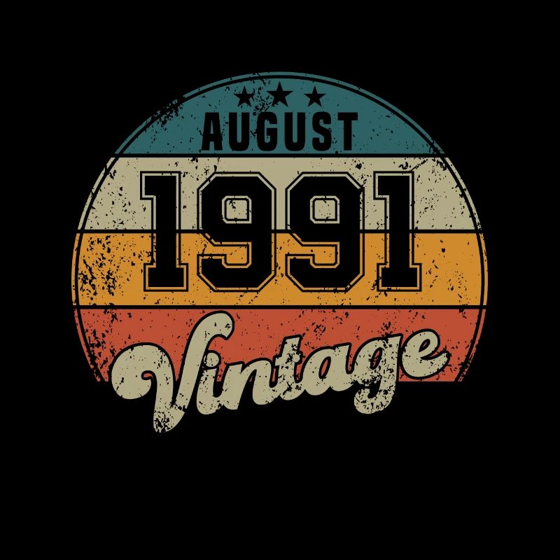Vintage Geburtstag - August 1991 - Geschenkidee