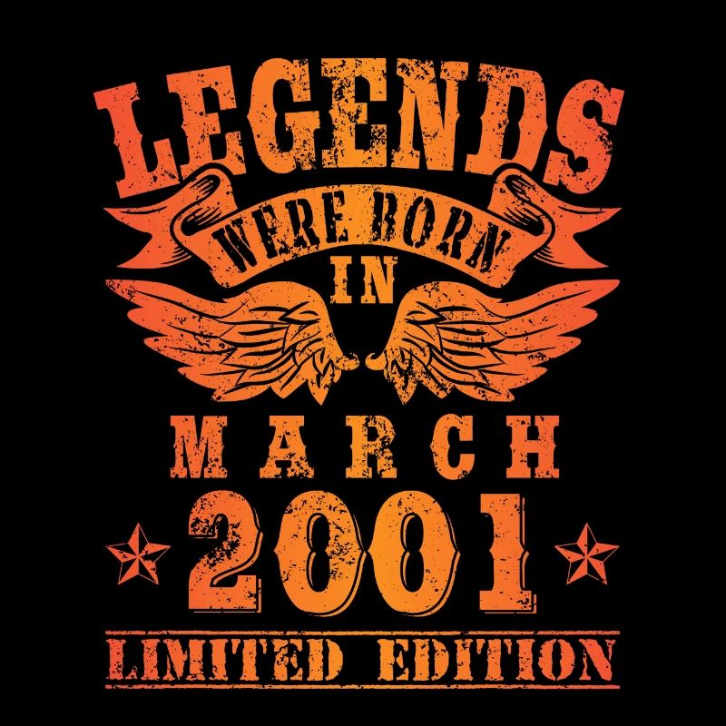 Legends were born in März 2001 Geburtstag
