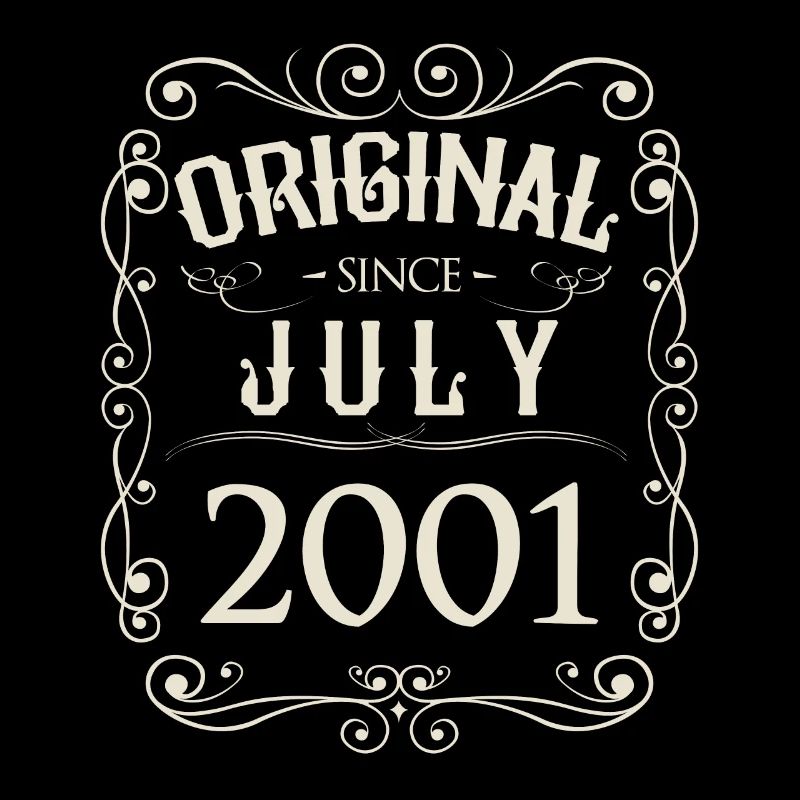 Vintage - Original since Juli 2001 Geburtstag