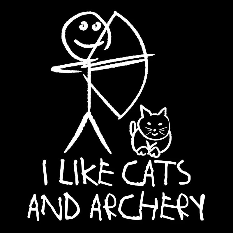 Archery Cat Long Bow Archer Arc à poulies