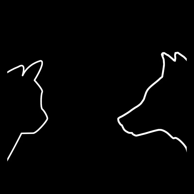 Conception de chat et de chien pour les amoureux des chiens chats