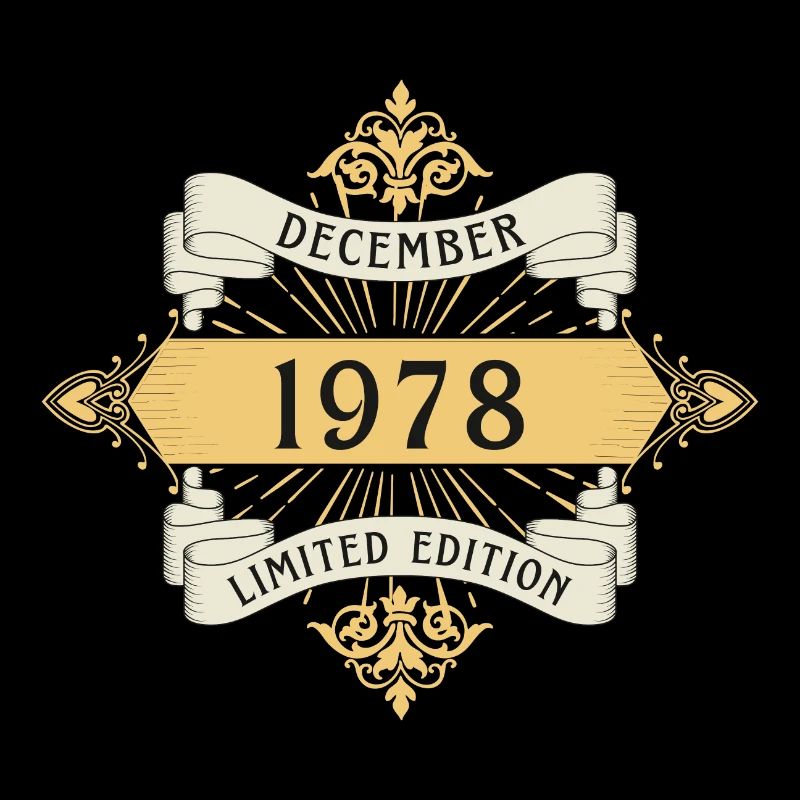 Dezember 1978 Geburtstag Limited Edition