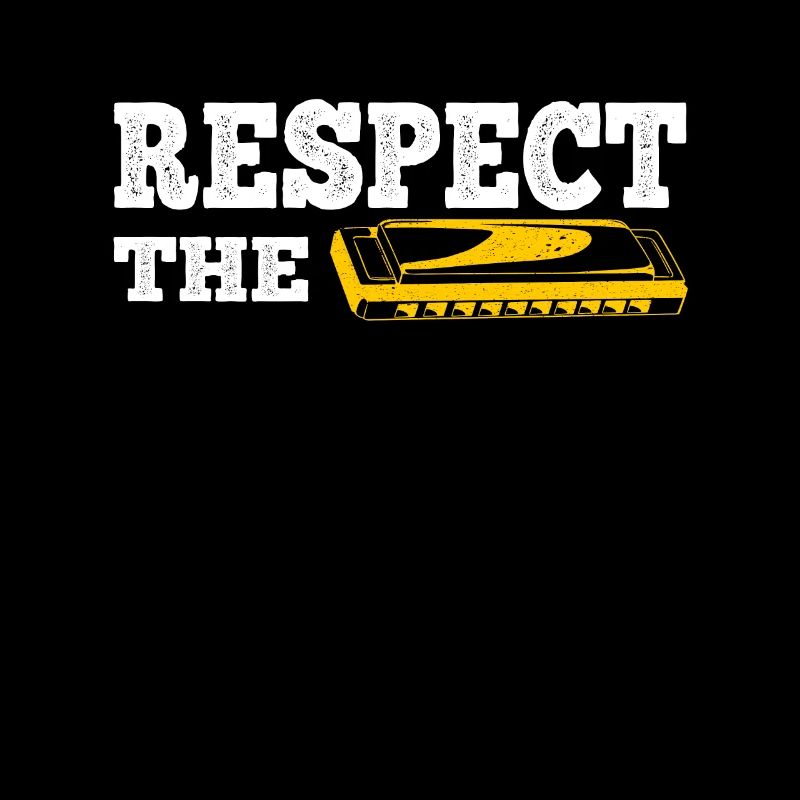 Respect The Harmonica Player Harmonicist Gift