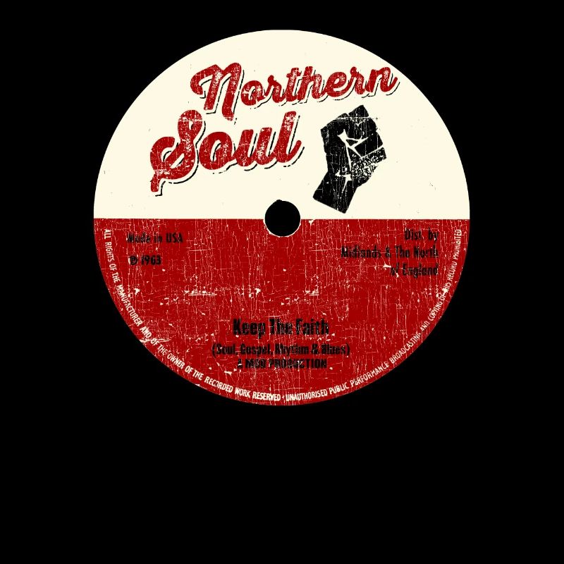 Northern Soul design - Keep The Faith Tee - Mod