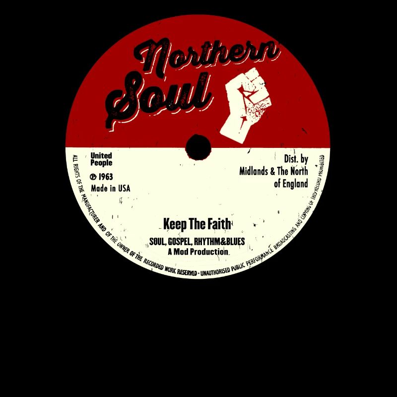 Northern Soul Grafik - Keep The Faith Tee - Mod