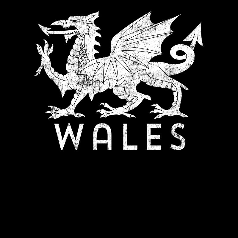Distressed Welsh Flag product | Wales designs