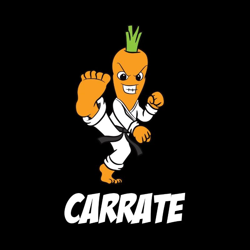 Drôle de carotte Karaté Ceinture Noire Uniforme de Karaté