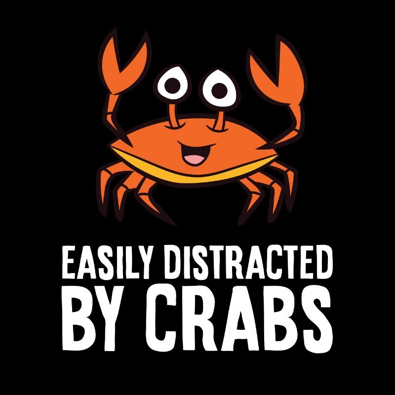 L’amateur de crabe est facilement distrait par les crabes