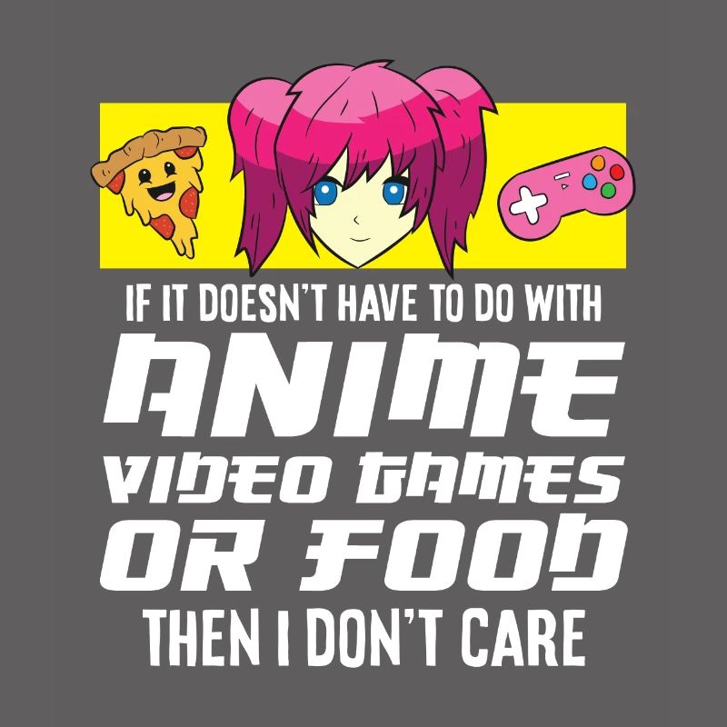 Animes Videospiele oder Lebensmittel Otaku Gamer