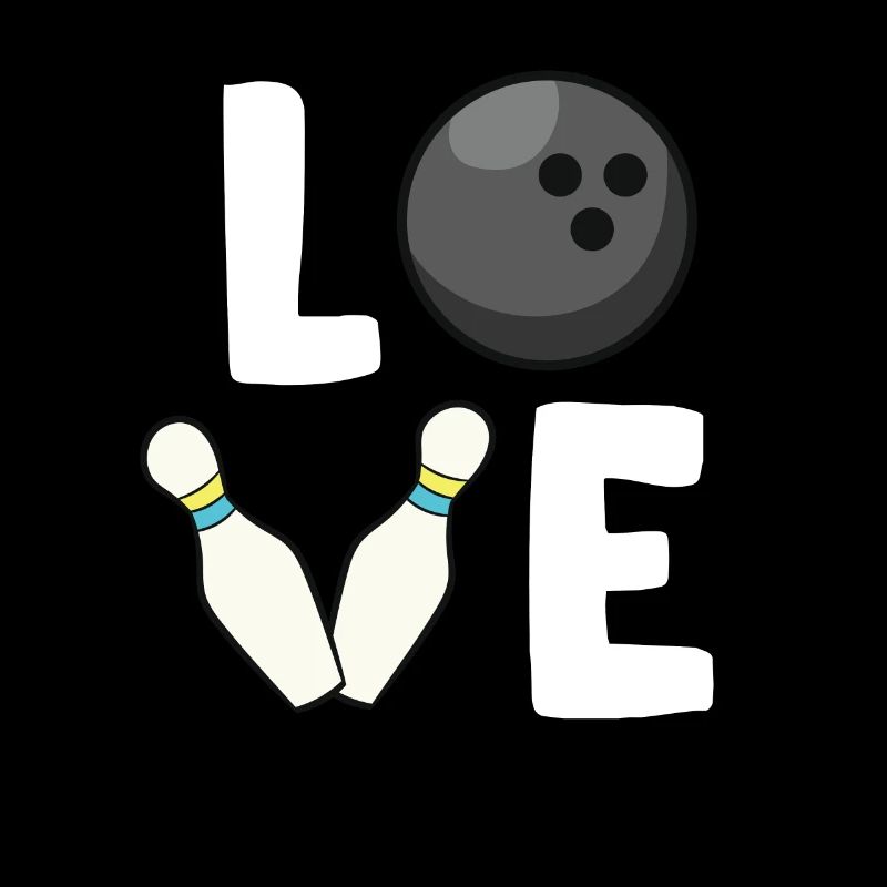 Bowling Liebe Bowling Spieler Lustiges Bowling