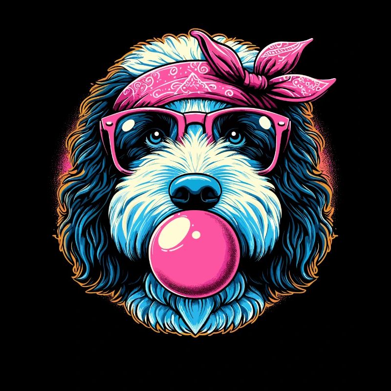 Bernedoodle Chien Chewing Gum