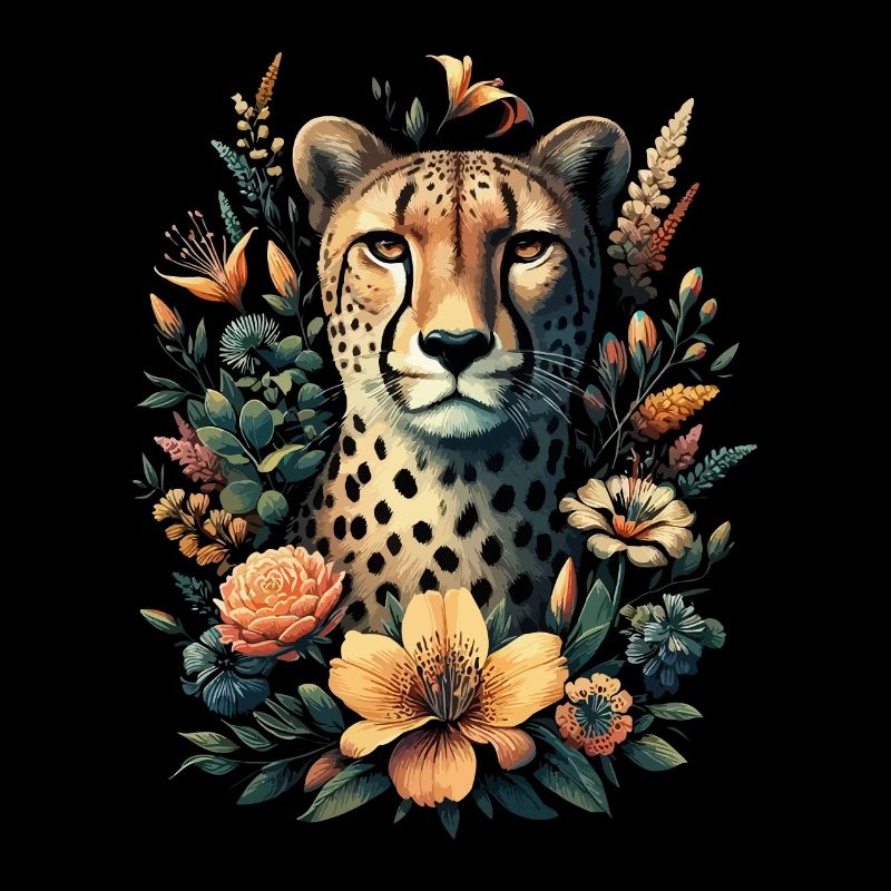 Guépard Fleurs de guépard