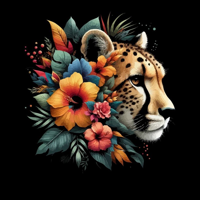 Guépard Fleurs de guépard