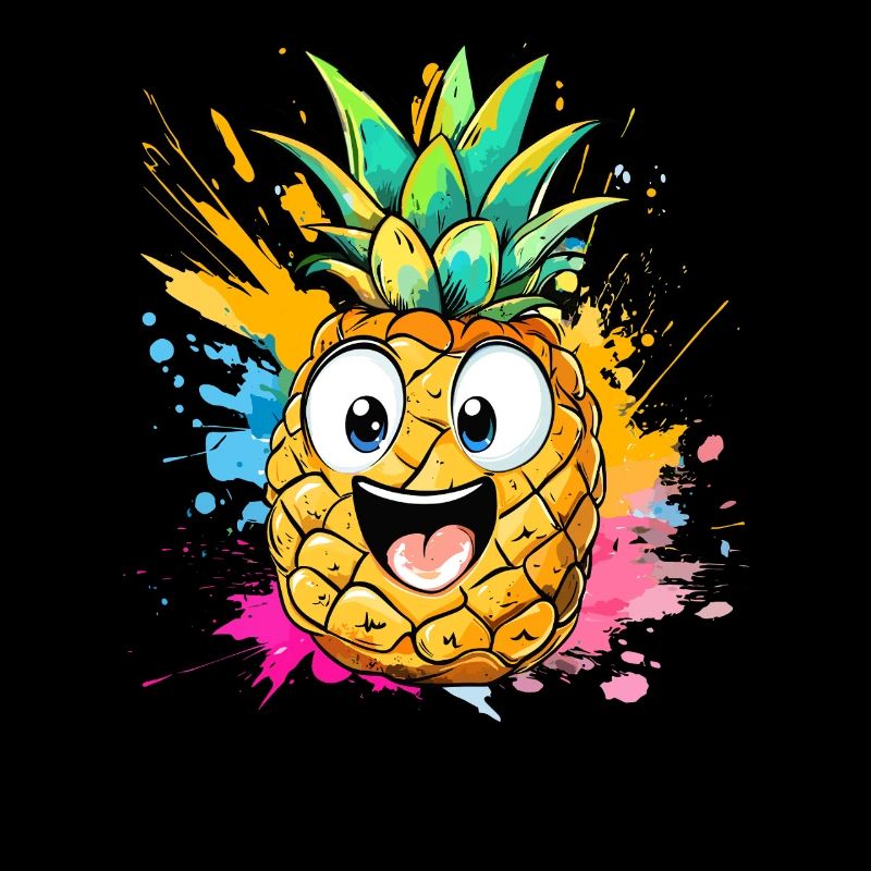 Fröhliche Ananas Explosion