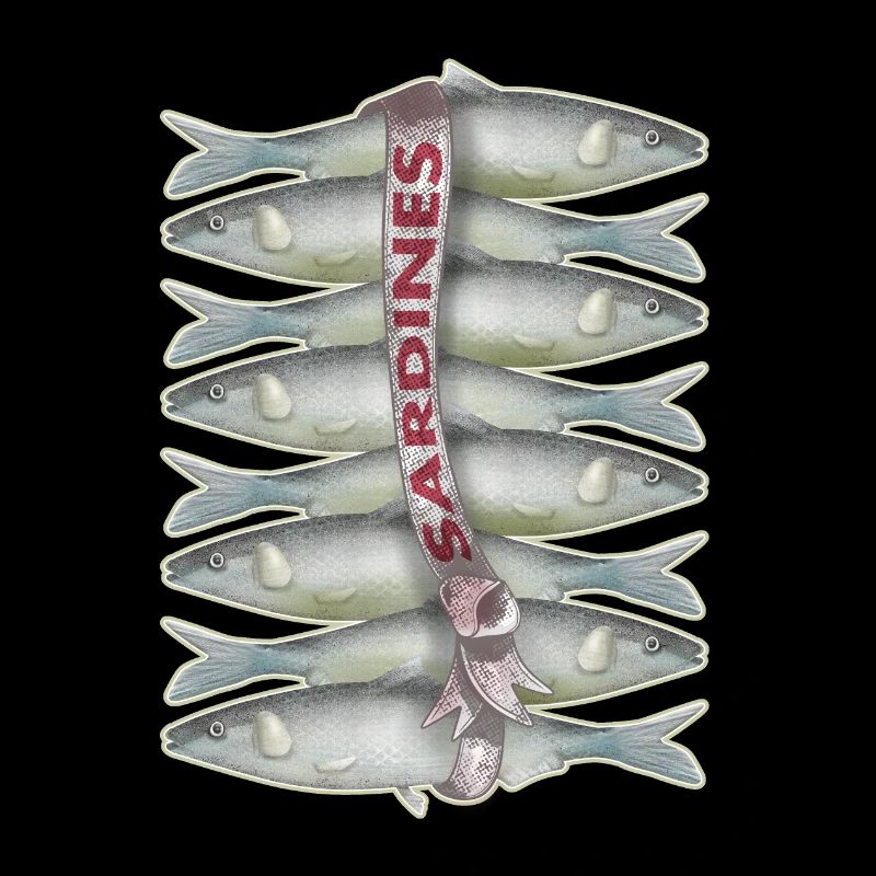 Des sardines dans une poissonnerie