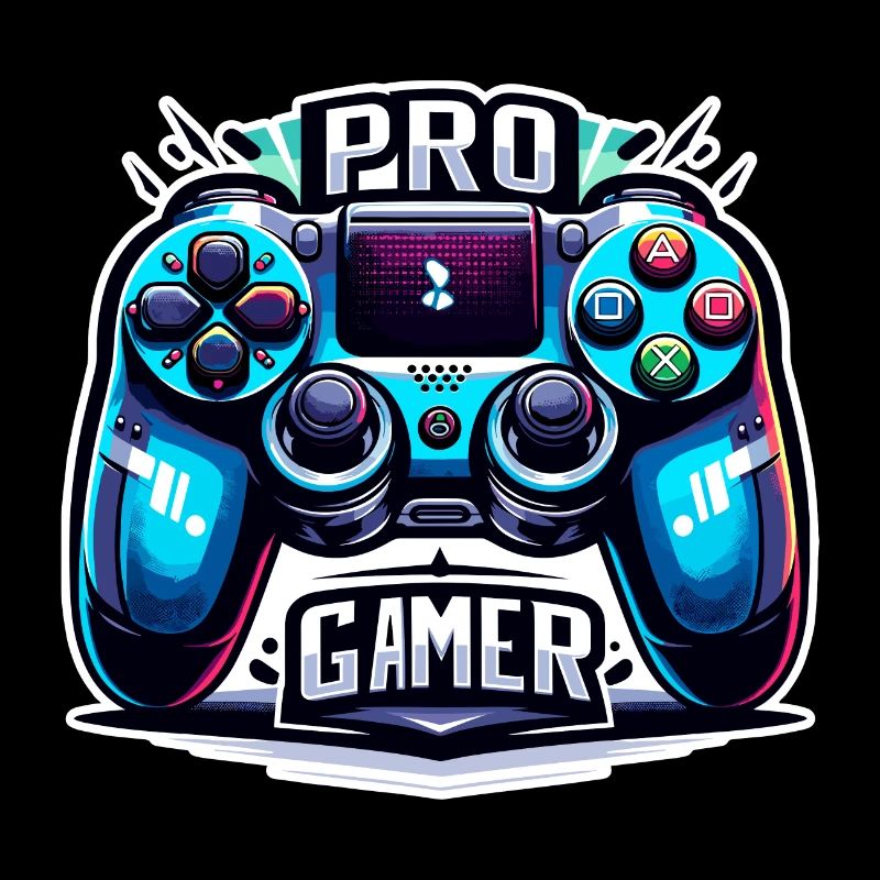 Pro Gamer - Controller Illustration