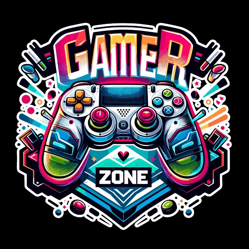 Gamer Zone - Controller Illustration