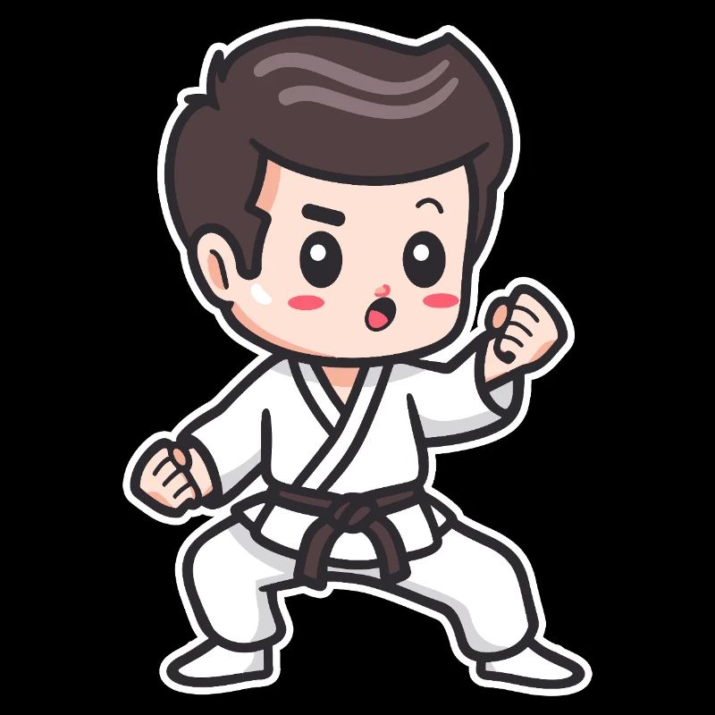 Karate Boy Drawing