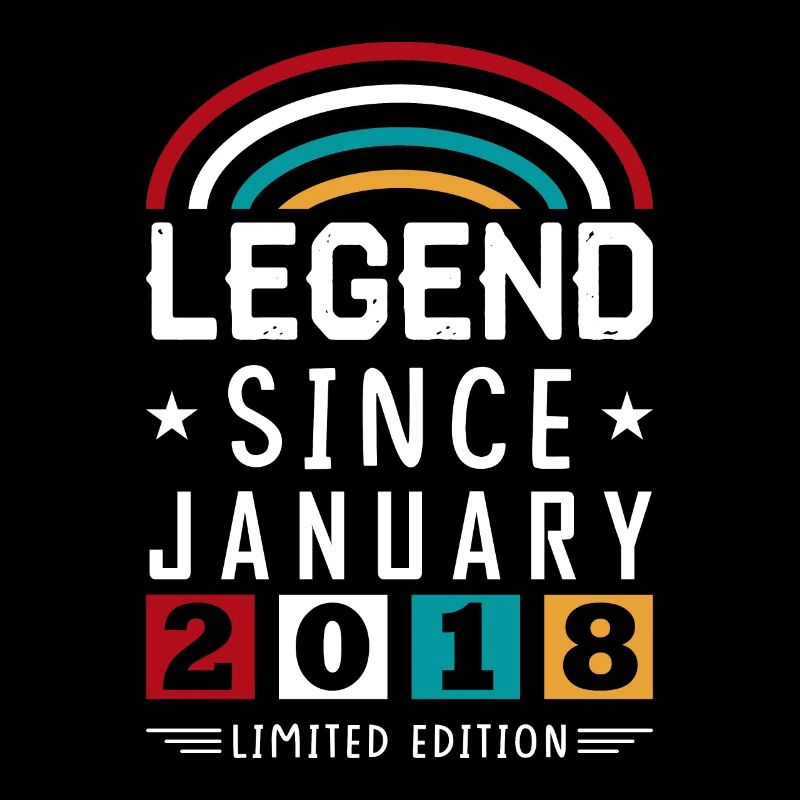 2018 Legend Since Geburtstag Geschenk Januar