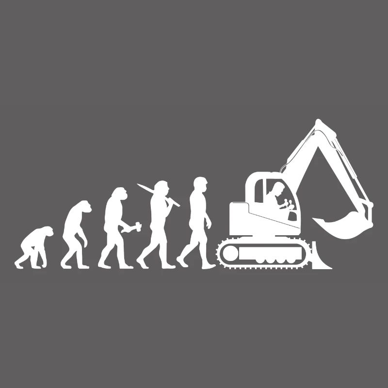 Baggerfahrer Baggerführer Evolution Cadeau