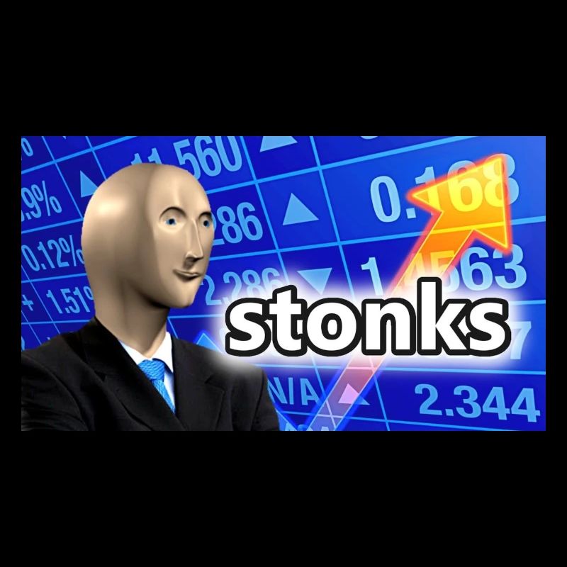 Stonks | Gift Meme Funny Friends Gift Idea
