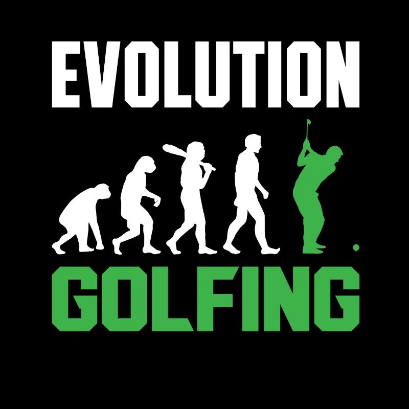 Golf Evolution From Monkey To Men Golfing