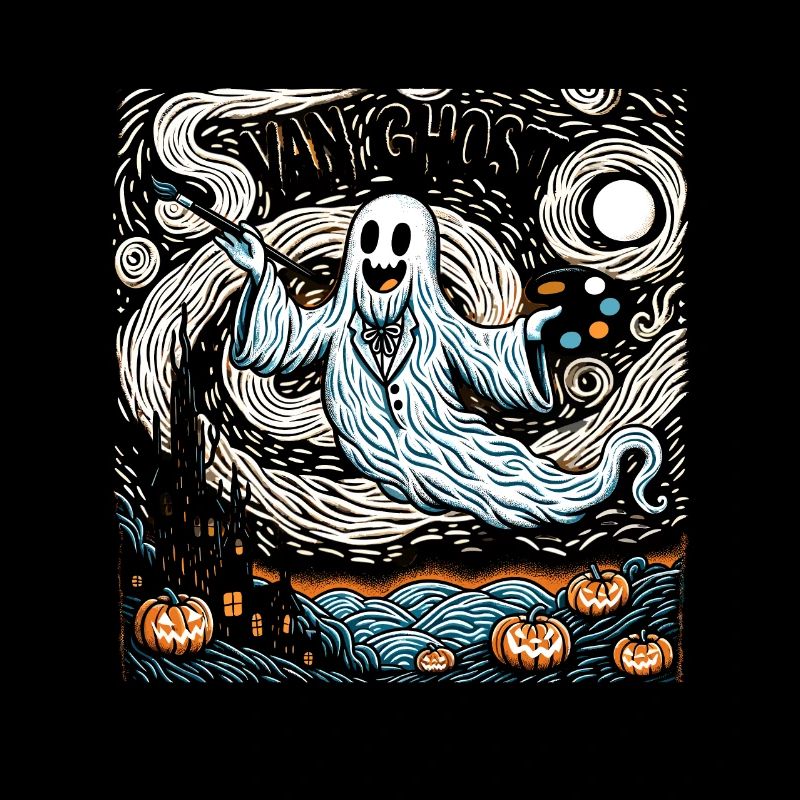 Van Ghost Art Teacher Halloween