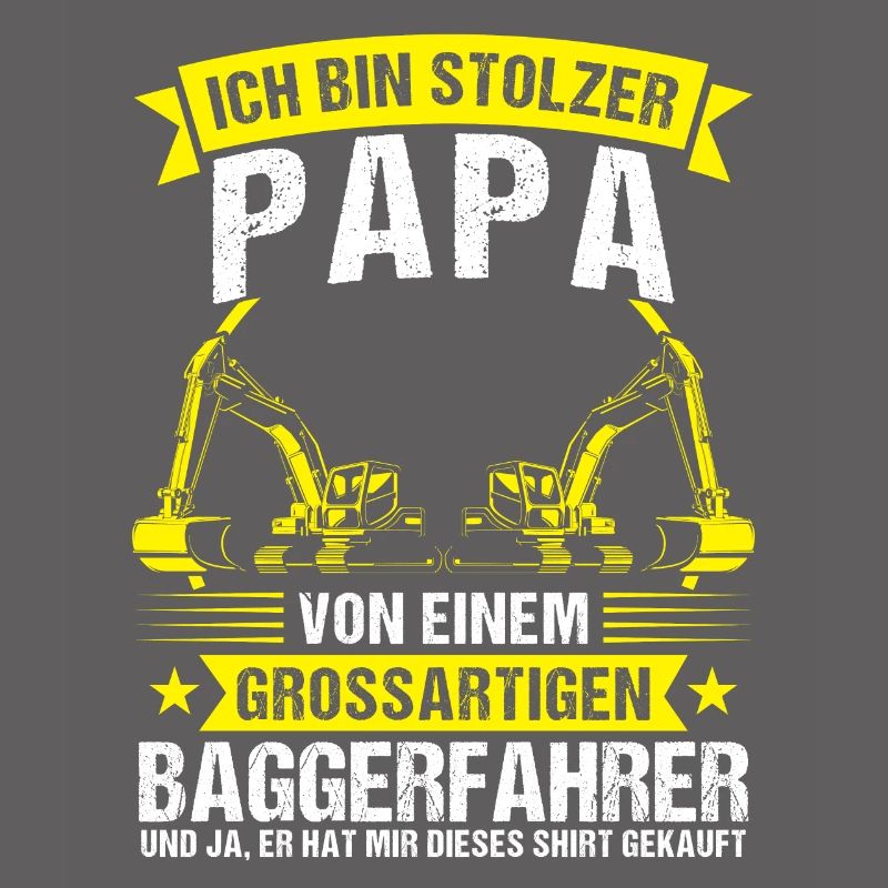 Baggerfahrer Papa Bagger Geschenk
