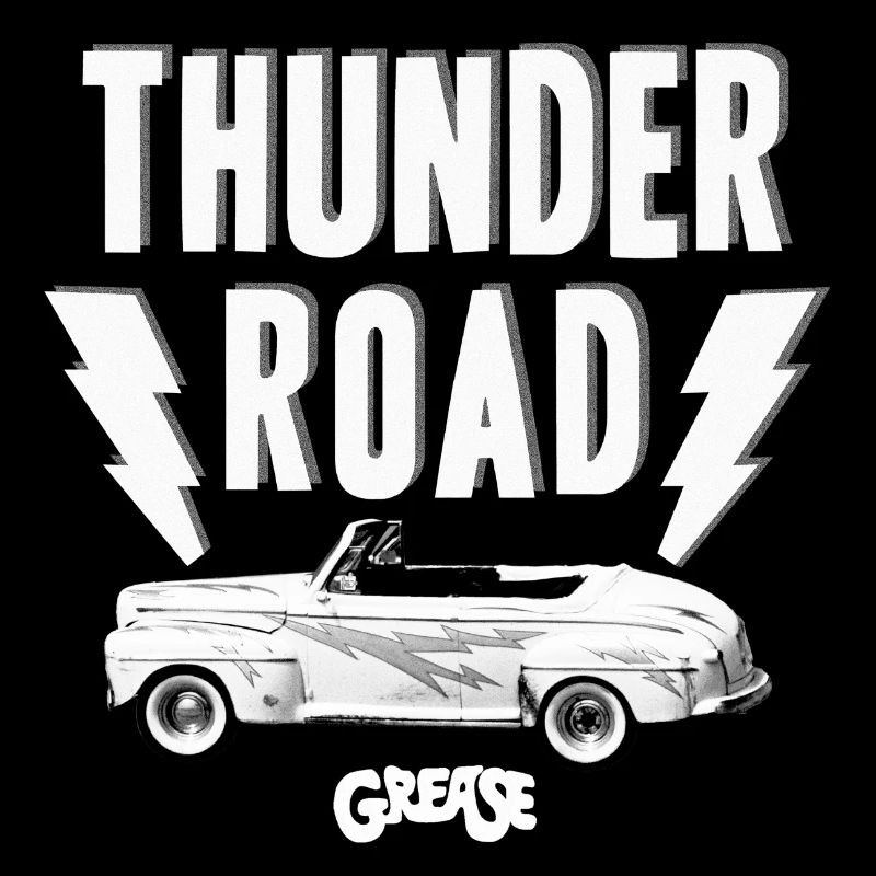 Grease Thunder Road Noir Et Blanc