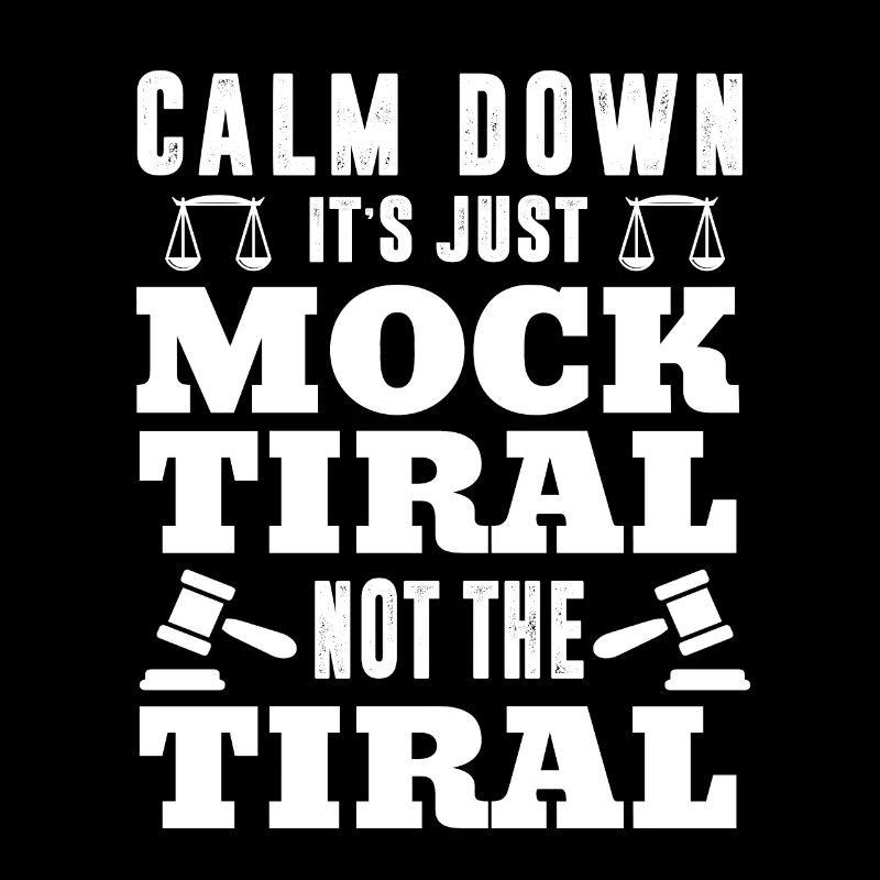 Lawyer in progres Law student Mock trail