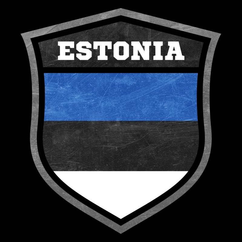 Estland-Schild Logo Emblem
