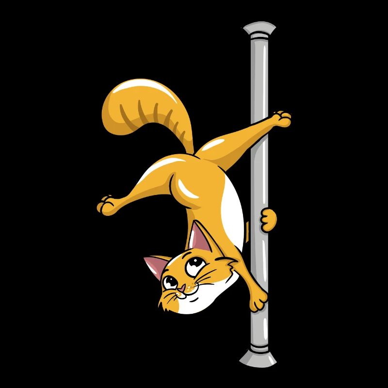 Pole Dancing Cat