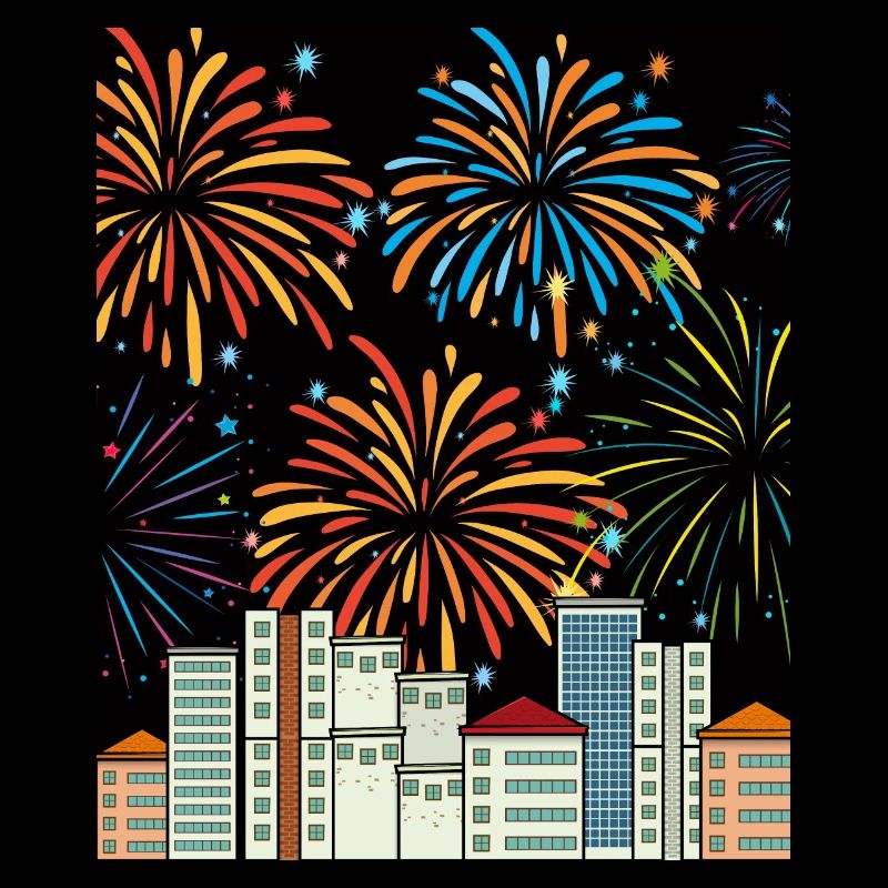 Fireworks Pyro New Year's Eve Countdown