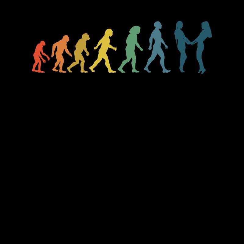 Lgbtq Rainbow Flag Lesbian Evolution Queer