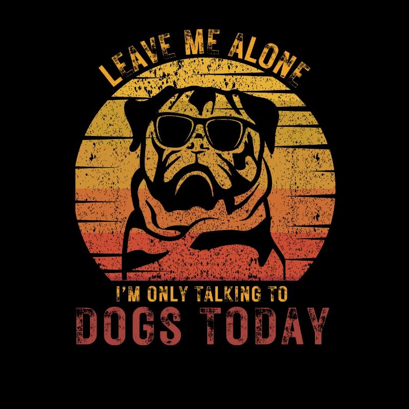Cooler Mops mit Sonnenbrille - Leave me alone