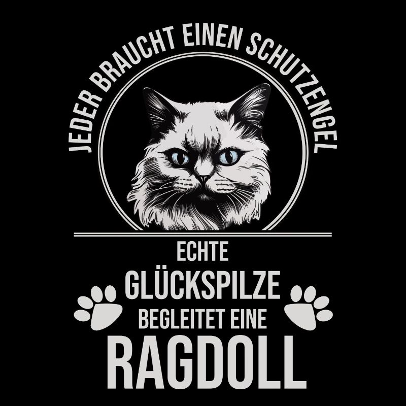 Ragdoll Katze Katzenspruch Schutzengel Design