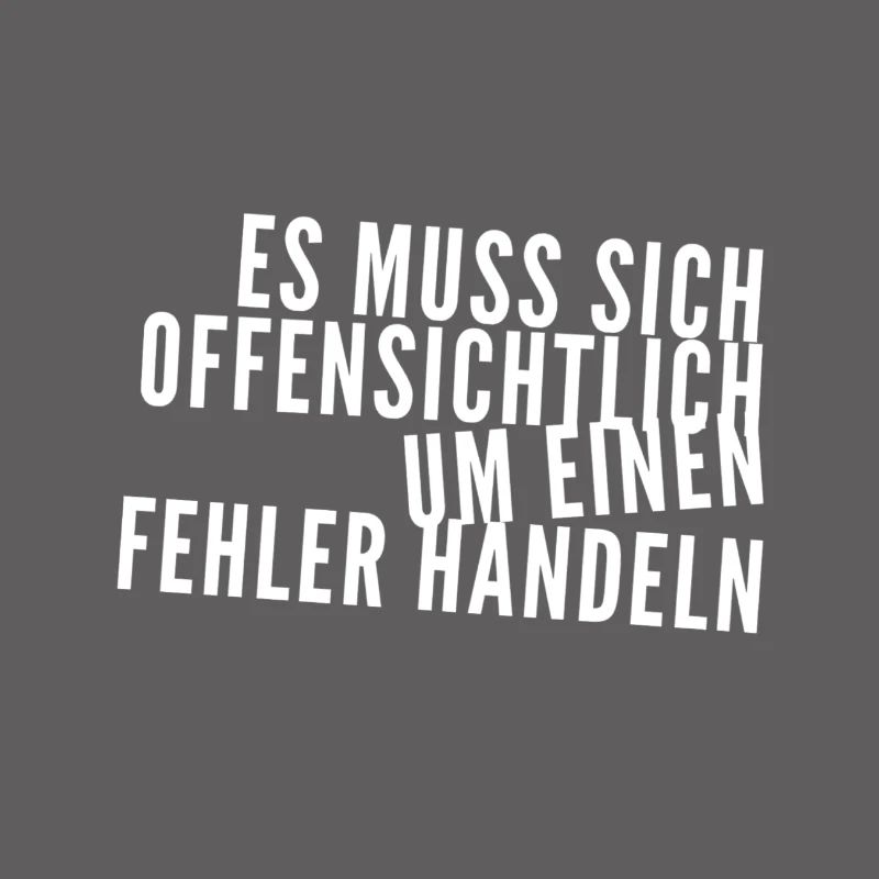offensichtlich ein Fehler