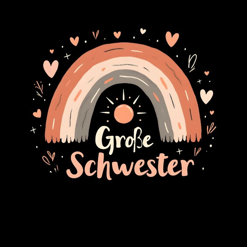 Große Schwester Regenbogen Boho