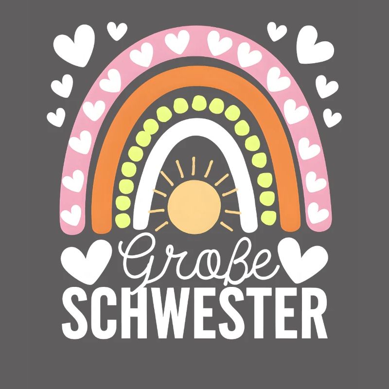 Ich Werde Große Schwester Regenbogen Boho