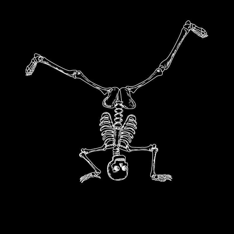 Breakdance Breakdancer Breakdancing Skelett