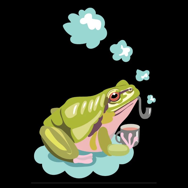 grenouille à la pipe