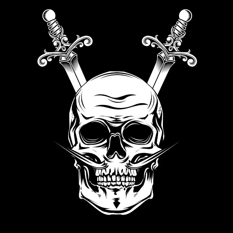 Sabre de crâne de pirate crâne dagues sabre
