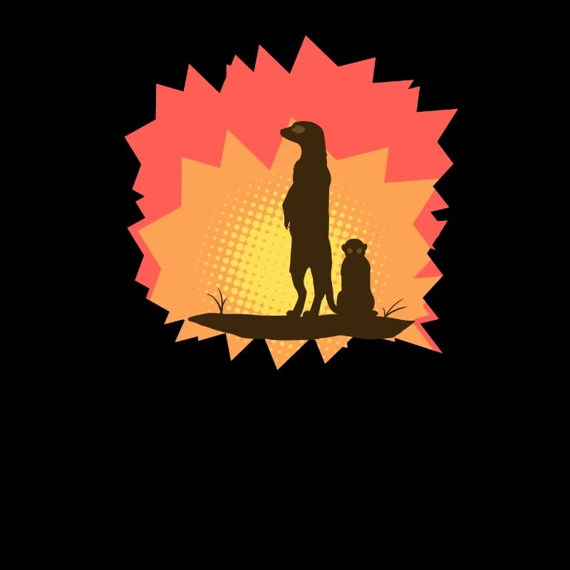 Silhouette de suricate Silhouette de suricate