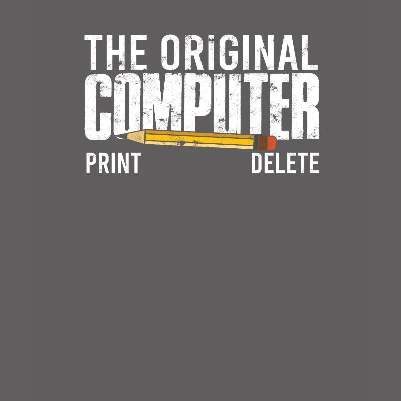 The original computer print delete - computer