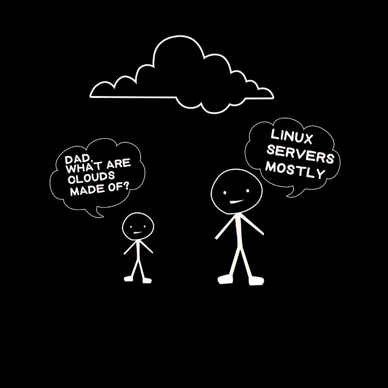 Father and son Linux