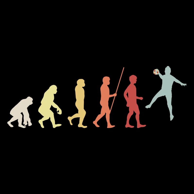 Handball Evolution Retro Handballer Vintage