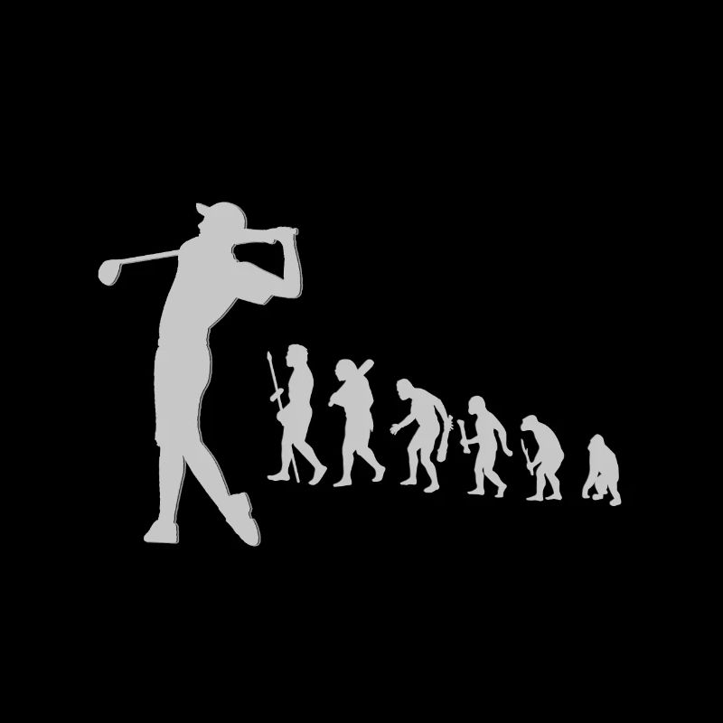 Evolution Golf Golfer Evolution Stone Age