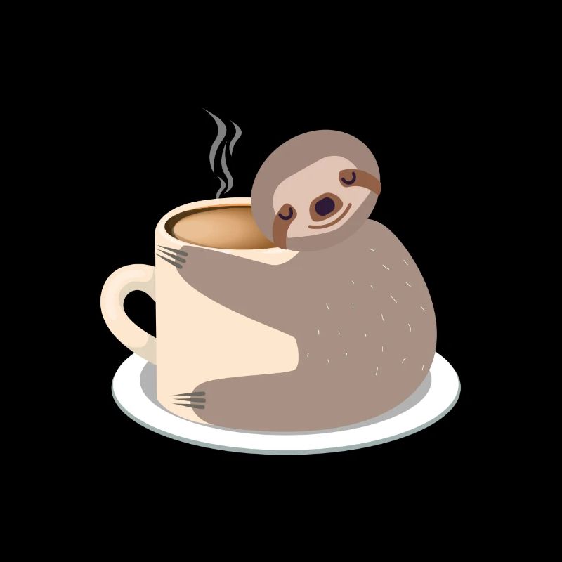 Sloth sweet coffee / cocoa cup Hot gift idea