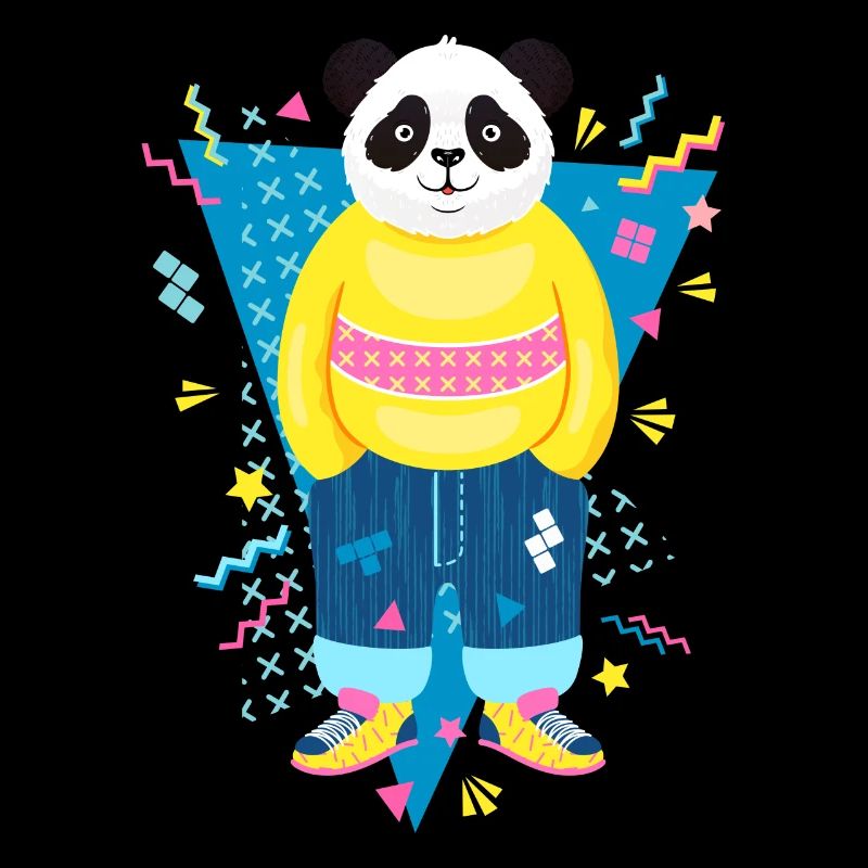 Cool 90s Style Panda