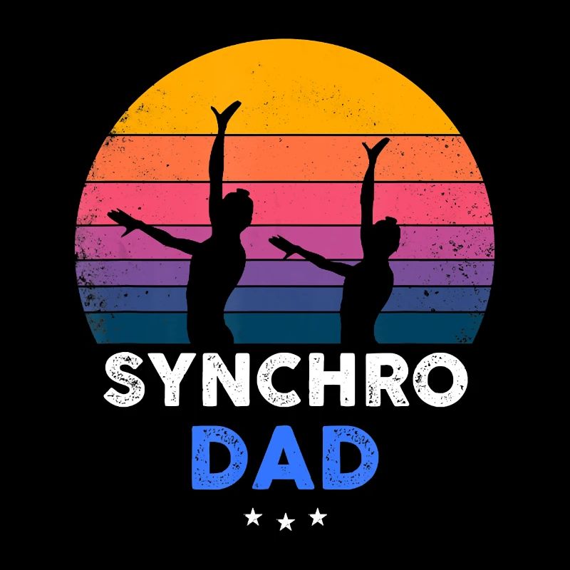 Natation synchronisée Synchro papa drôle